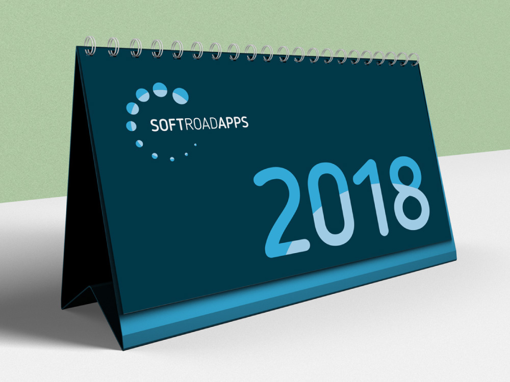 Soft road apps desk calendar